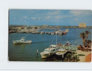 Postcard The Marina and Yacht Basin at Clearwater Beach, Clearwater, Florida