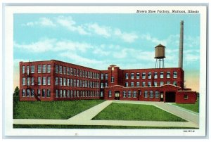 c1940 Brown Shoe Factory Building Exterior Mattoon Illinois IL Unposted Postcard