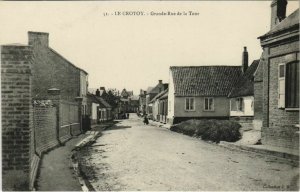 CPA LE CROTOY Grande Rue de la Tour (19183)