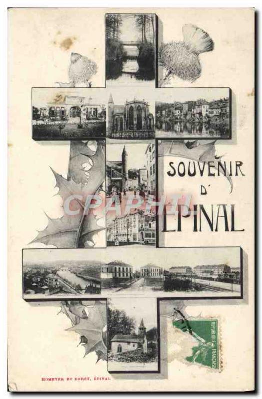 Old Postcard Souvenir From Epinal