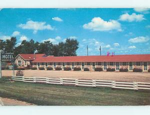 1950's SHAMROCK MOTEL MAILED MANY YEARS LATER Alda Nebraska NE s9168