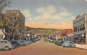 Raton New Mexico Second Street Looking North Antique Postcard K98449