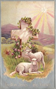 Vintage Postcard 1910's Easter Joys Be Thine Holiday Special Celebration