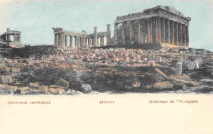 The Acropolis Athens Greece 1905c postcard