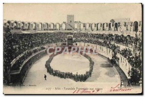 Old Postcard Arles Arenes for Farandole Provencale