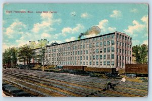 1910 South Framingham Massachusetts Postcard Longs Shoe Factory Building Posted