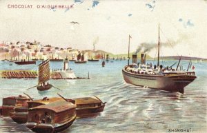 china, SHANGHAI 上海, Harbour Scene (1910s) Aiguebelle Chocolate Postcard