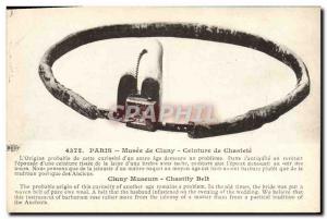 Postcard Old Woman Nude erotic Musee de Cluny Paris chastity belt