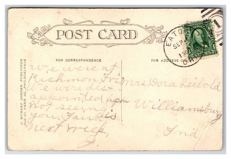 I Would Certainly Love to Hear from You Comic 1910 DB Postcard J18