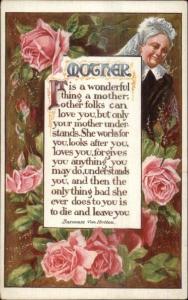 Mother's Day Baroness Von Hutten Poem Verse c1910 Postcard