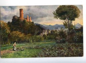 240384 RURAL Life near CASTLE by H. HOFFMANN Vintage postcard