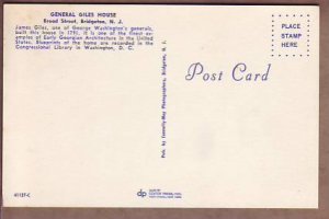 New Jersey Bridgeton General Giles House