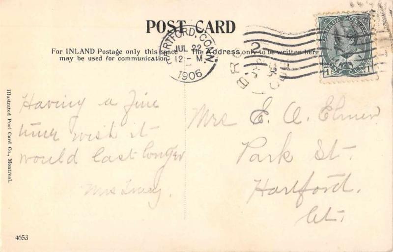 Knowlton Quebec Canada Scenic View Antique Postcard J63434