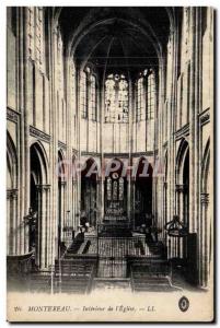 Montereau - The Church - Old Postcard