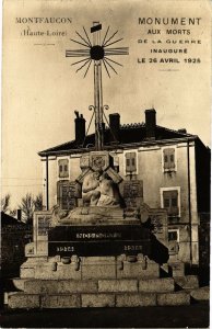 CPA MONTFAUCON (Haute-Loire) Monument aux Morts de la Guerre Inaugure (202808)