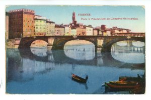Italy- Florence (Firenze). St. Trinita Bridge Over the Arno from Guicciardini