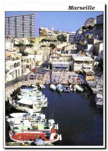 Postcard Modern BdR Marseille Le Vallon des Auffes