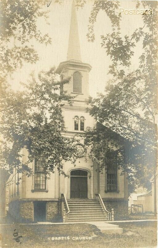 IL, Amboy, Illinois, Baptist Church, Undivided back, RPPC