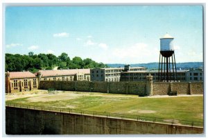 c1950s Iowa State Penitentiary, Fort Madison Iowa IA Vintage Unposted Postcard