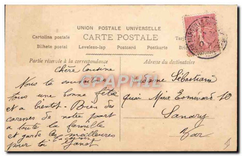 Postcard Old Henriette Surname