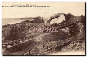 La Baule Sea Postcard In Old wood & # & # 39express 39mour the Passage in the...