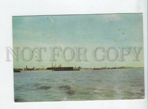 442768 USSR 1970 year Kronstadt view of the city from the bay postcard