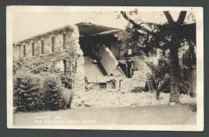 1925 RPPC* Disaster County Jail Destroyed By Earthquake Santa Barbara Ca Mint