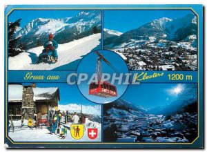 Modern Postcard Gruss aus Klosters