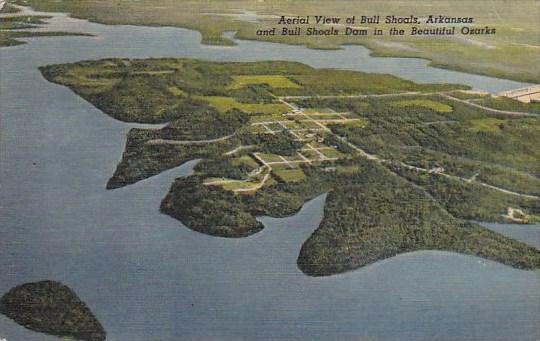 Aerial View Of Bull Shoals Arkansas