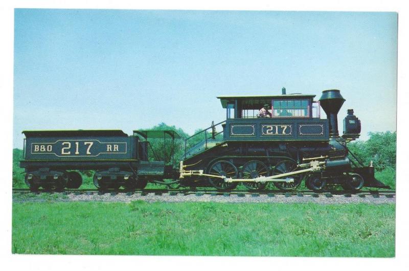 Davis Camel B&O Railroad Museum Camelback RR Postcard Train
