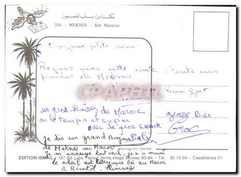 Modern Postcard Meknes Bab Mansour