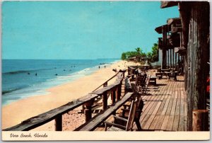 1979 Vero Beach Florida FL Driftwood Inn And Atlantic Ocean Posted Postcard