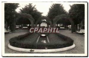 Old Postcard Pamplona Parque de la Media Luna Park Half Moon Park of the Half...