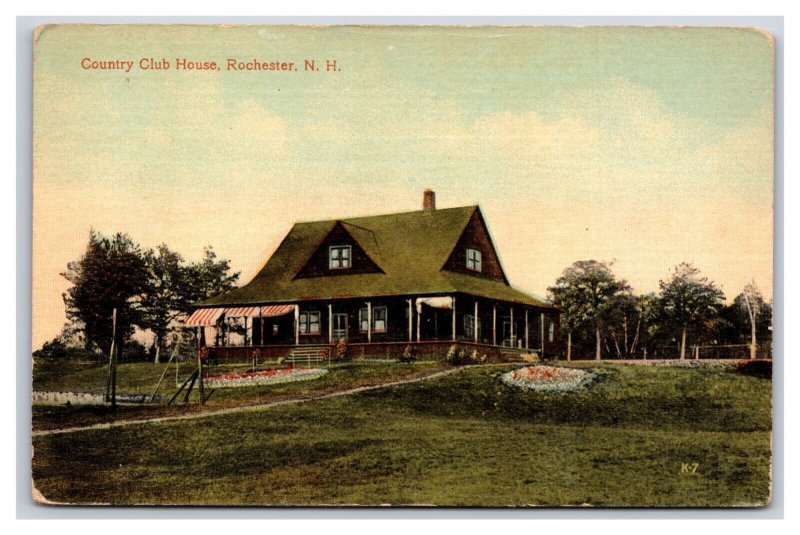 Country Club House Rochester New Hampshire NH UNP DB Postcard W13