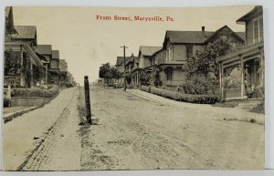 Marysville Pa Front Street c1910 to Connellsville Postcard N5