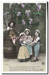 Postcard Old Violin Fantasy Children Folklore