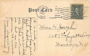 UTICA New York NY    SHUBERT THEATRE  Keith VaudevilleTrolley  1908 Postcard