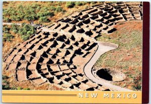 Postcard - The ruins, Bandelier National Monument - New Mexico