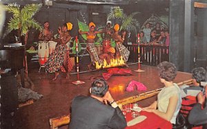 Limbo Dancers in Jungle Room Hamilton Bermuda Unused 