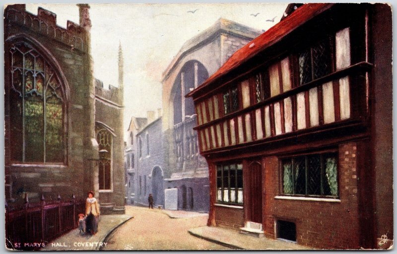 St. Mary's Hall Coventry England Guildhall & Event Venue Street View Postcard