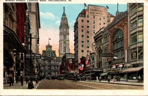 Pennsylvania Philadelphia Market Street Looking West