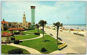 M-16016 New Lookout Tower an clock towering the Atlantic Daytona Beach Florida