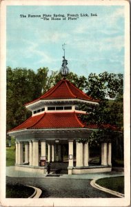 Postcard Pluto Spring in French Lick, Indiana