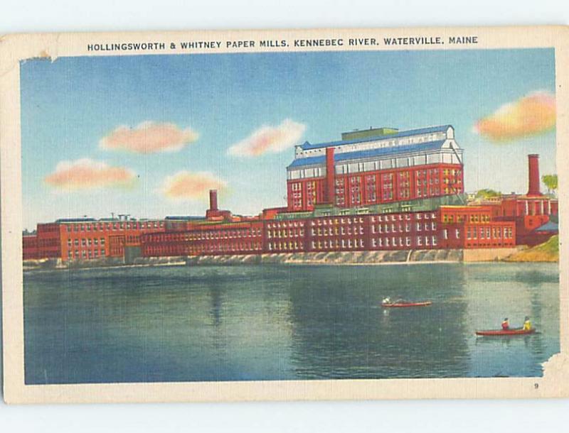 Corner Wear Linen FACTORY SCENE Waterville Maine ME c6797