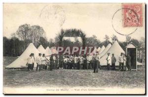 Camp Mailly Old Postcard View of & # 39un camp (militaria)