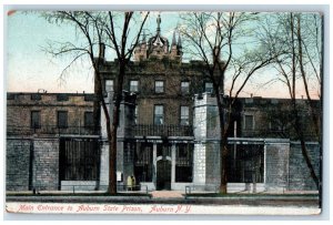 c1910's Main Entrance to Auburn State Prison, Auburn New York NY Postcard