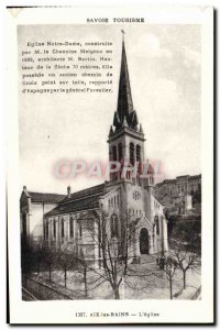 Old Postcard Aix Les Bains L & # 39eglise