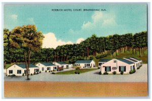 c1960's Roebuck Motel Court Birmingham Alabama Hotel Roadside Postcard 