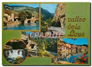 Postcard Modern Vallee de la Loue Vuiliafans Mouthier source of the Loue defi...