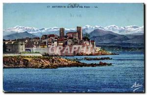 Antibes - Old Town - the Chaine des Alpes - Old Postcard